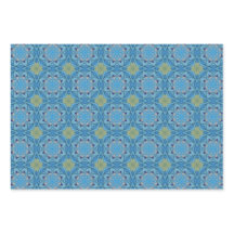 Alle Blauwe Naadloze Etnische Patroon Set 1