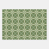 Alle Blauwe Naadloze Etnische Patroon Set 6 Inpakpapier Vel (Voorkant 3)