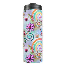 Alle bloemen, harten en regenbogen