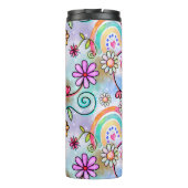 Alle bloemen, harten en regenbogen thermosbeker (Achterkant)