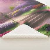 Alle  bloemen sherpa deken (3/4)