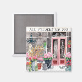 Alle bloemen voor jou | Magneet (Voorkant / Achterkant)