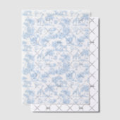 Alle Blue Toile Safari Animal Baby Shower Vellum Uitnodigingen (Offset (Uitnodiging))