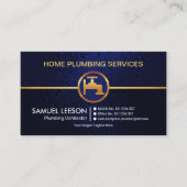 Alle Blue Water Drop Gold Faucet Plug Service Visitekaartje (Voorkant)