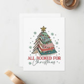 Alle boeken gereserveerd voor kerst Boekenliefhebb Notitiekaartje (Voorkant / Achterkant in situ)