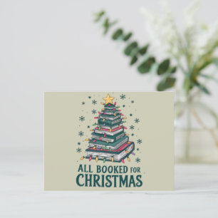 Alle boeken gereserveerd voor kerstcadeau voor bib briefkaart
