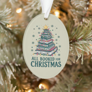 Alle boeken gereserveerd voor kerstcadeau voor bib ornament