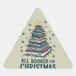 Alle boeken gereserveerd voor kerstcadeau voor bib sticker