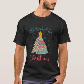 Alle boeken voor Christmas Tree Book Funny Bookish T-shirt (Voorkant)