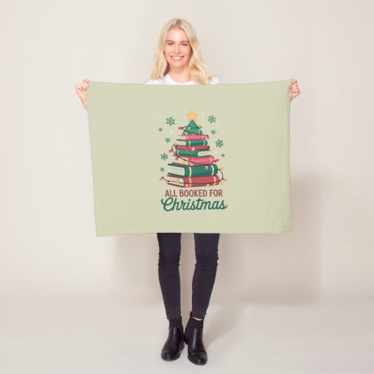 Alle boeken voor de kerstbibliothecaris Book Lover Fleece Deken (In situ)