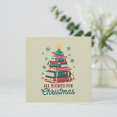 Alle boeken voor de kerstbibliothecaris Book Lover Kaart (Staand voorkant)