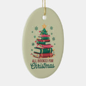Alle boeken voor de kerstbibliothecaris Book Lover Keramisch Ornament (Rechts)