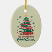 Alle boeken voor de kerstbibliothecaris Book Lover Keramisch Ornament (Voorkant)