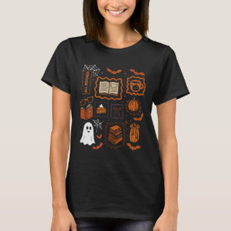 Alle boeken voor herfst lezen collage t-shirt