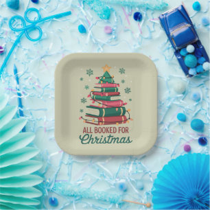 Alle boeken voor kerst Bibliothecaris Boekliefhebb Papieren Bordje