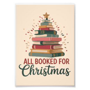 Alle boeken voor Kerst Boekenboom Kerstmis Leraar Foto Afdruk