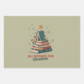 Alle boeken voor kerstboom kerstleraar inpakpapier vel (Voorkant)