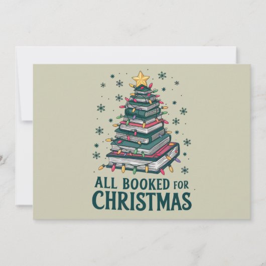 Alle boeken voor kerstcadeau voor Librarian Lover Feestdagenkaart (Voorkant)