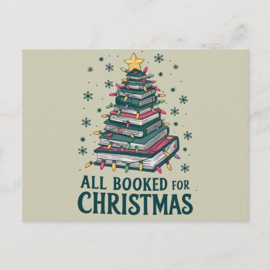 Alle boeken voor kerstcadeau voor Librarian Lover Feestdagenkaart (Voorkant)