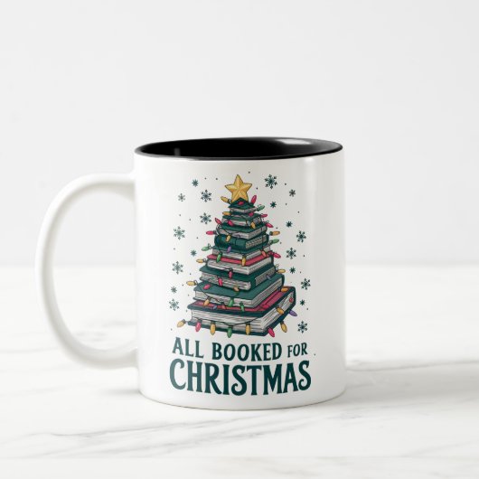 Alle boeken voor kerstcadeau voor Librarian Lover Tweekleurige Koffiemok (Links)