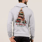 Alle boeken voor Kerstmis Unisex Tri-Blend Hoodie (Achterkant)