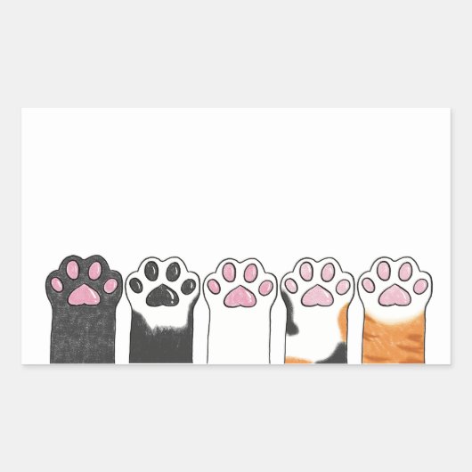 Alle bonen rechthoekige sticker (Voorkant)