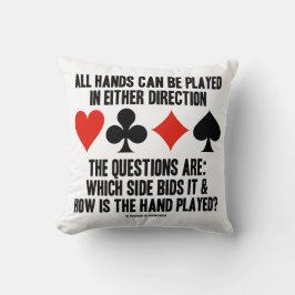 Alle (Brug) handen kunnen één van beide richting w Kussen