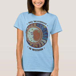 Alle Buiten Is Binnen Mantra van Meditatie T-shirt