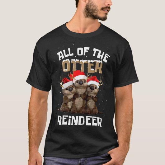 Alle buitenste rendierkerst t-shirt (Voorkant)