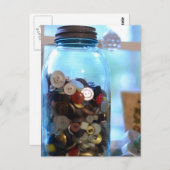 Alle Buttonnen in de Ball-pot met een zinkdeksel Briefkaart (Voorkant / Achterkant)