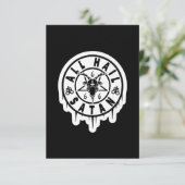 Alle cadeautjes voor hail Satan Goat RSVP Kaartje (Staand voorkant)