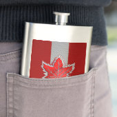 Alle Canadese rode maple Leaf op koolstofvezel afd Flacon (Voorbeeld)