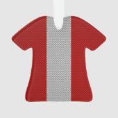 Alle Canadese rode maple Leaf op koolstofvezel afd Ornament (achterkant)