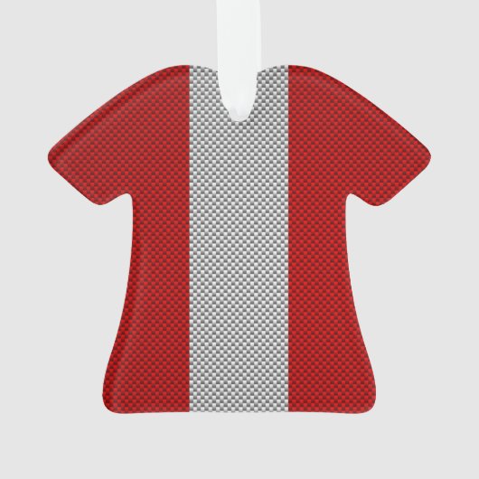 Alle Canadese rode maple Leaf op koolstofvezel afd Ornament (achterkant)