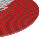 Alle Canadese rode maple Leaf op koolstofvezel afd Snijplank (Hoek)