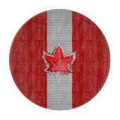 Alle Canadese rode maple Leaf op koolstofvezel afd Snijplank (Voorkant)