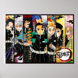 alle caracter kimestu no yaiba poster