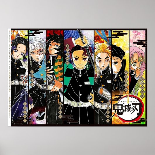 alle caracter kimestu no yaiba poster (Voorkant)