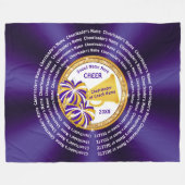 Alle Cheerleaders Names, Cheer Coach Gift Ideas Fleece Deken (Voorkant (Horizontaal))