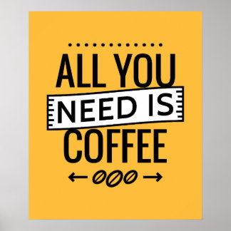 Alle citaten hebben koffie nodig poster