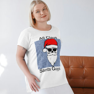 Alle Claus Sinterklaas Kerst Vrouwen Kerst T-shirt