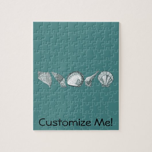 Alle Collectie Kleurhandgetekend Seashell Legpuzzel (Verticaal)