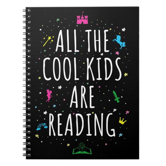 Alle coole kids lezen I Notitieboek (Voorkant)