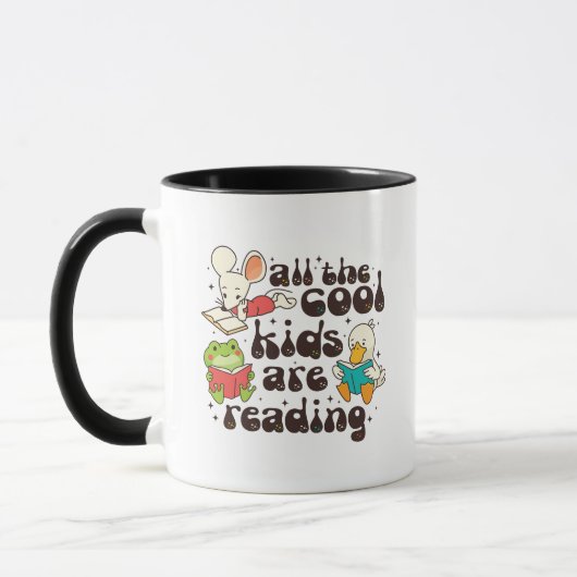 Alle coole kids lezen teacher mok (Links)