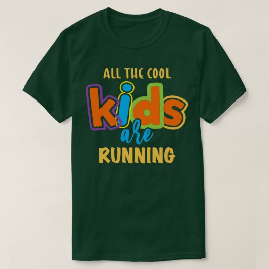 Alle coole kinderen draaien. t-shirt (Design voorkant)