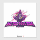 Alle coole kinderen lezen de sticker van het toven (Vel)
