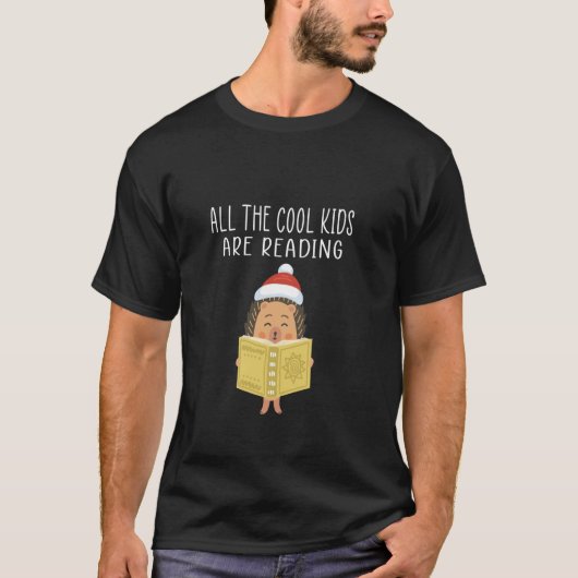 Alle coole Kinderen lezen kerstboeken libr T-shirt (Voorkant)
