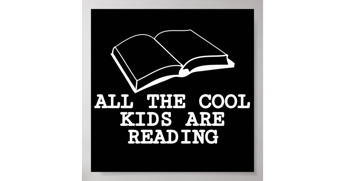 Alle coole kinderen lezen poster Zazzle.nl