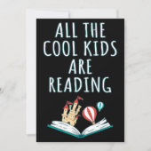 Alle coole Kinderen zijn Reading II Invitation Kaart (Voorkant)