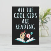 Alle coole Kinderen zijn Reading II Invitation Kaart (Staand voorkant)